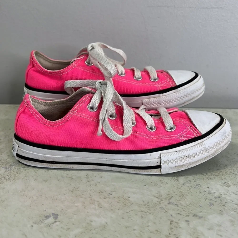 Converse Hot Pink Low Top Sneakers Y12
